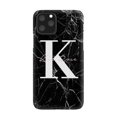 thumbnail image 1 of Personalised Black Marble Name Initials iPhone 11 Pro Max Case,iPhone 15 Pro, 1 of 6