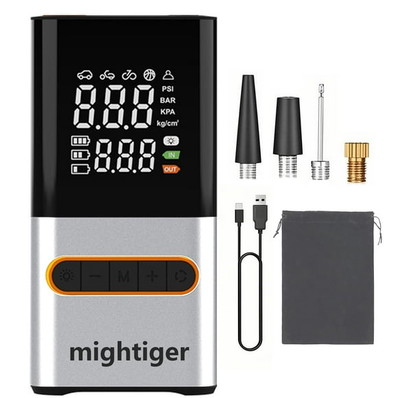 Compresor de aire portátil con inflador de neumáticos Mightiger, 150 PSI