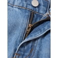 thumbnail image 3 of FEDPOP Girls Wide Leg Baggy Jeans, High Waisted Denim Pants with Pockets, Casual Y2K Loose Trousers for Kids, Blue, 8-14Y, 3 of 7