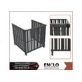 thumbnail image 2 of Enclo Privacy Screens EC18026 3.5ft H x 3.4ft W x 3.6ft L Roanoke Freestanding WoodTek Vinyl Charcoal Color Outdoor Privacy Screen, Perfect to Conceal Air Conditioning Units (3-Panels), 2 of 7