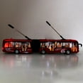 thumbnail image 4 of Toys for Kids 3+ 1:48 CS0133 Electronic City Bus Light Car Educational Toy for Children Kids Traffic Model(Red), 4 of 9