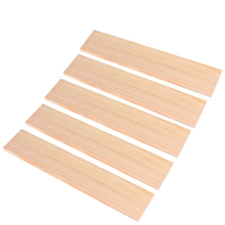 Image of 10 Pcs Photography Background Prop Wood Board Labels Crafts Rectangle Bamboo Wooden