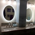 thumbnail image 3 of Side-Lighted LED Bathroom Vanity Mirror: 20" Wide x 28" Tall - Oval - Wall-Mounted, 3 of 7