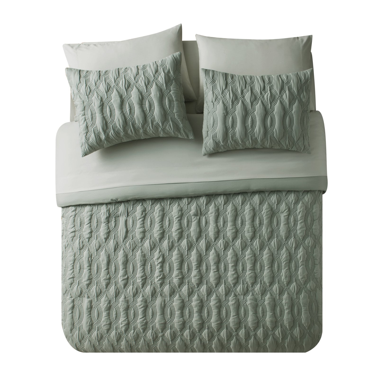 Linx Geometric Embossed Bed in a Bag by VCNY Home