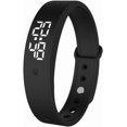 thumbnail image 1 of Montre Alarme Vibrante pour Gros Dormeurs, Bracelet Silencieux avec Design Résistant à l'Eau, Traqueur de Sommeil Réglable et Rappel Silencieux pour Hommes et Femmes, Noir, 1 of 2