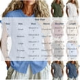 thumbnail image 3 of Neewe Women Loose Casual Short Sleeve Button Up Shirt Solid Color Blouse Round Neck Basic Collared Daily Top, 3 of 5