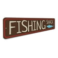 thumbnail image 3 of Fishing Shack Street Novelty Sign, Metal Wall Decor - 4x18 inches, 3 of 4