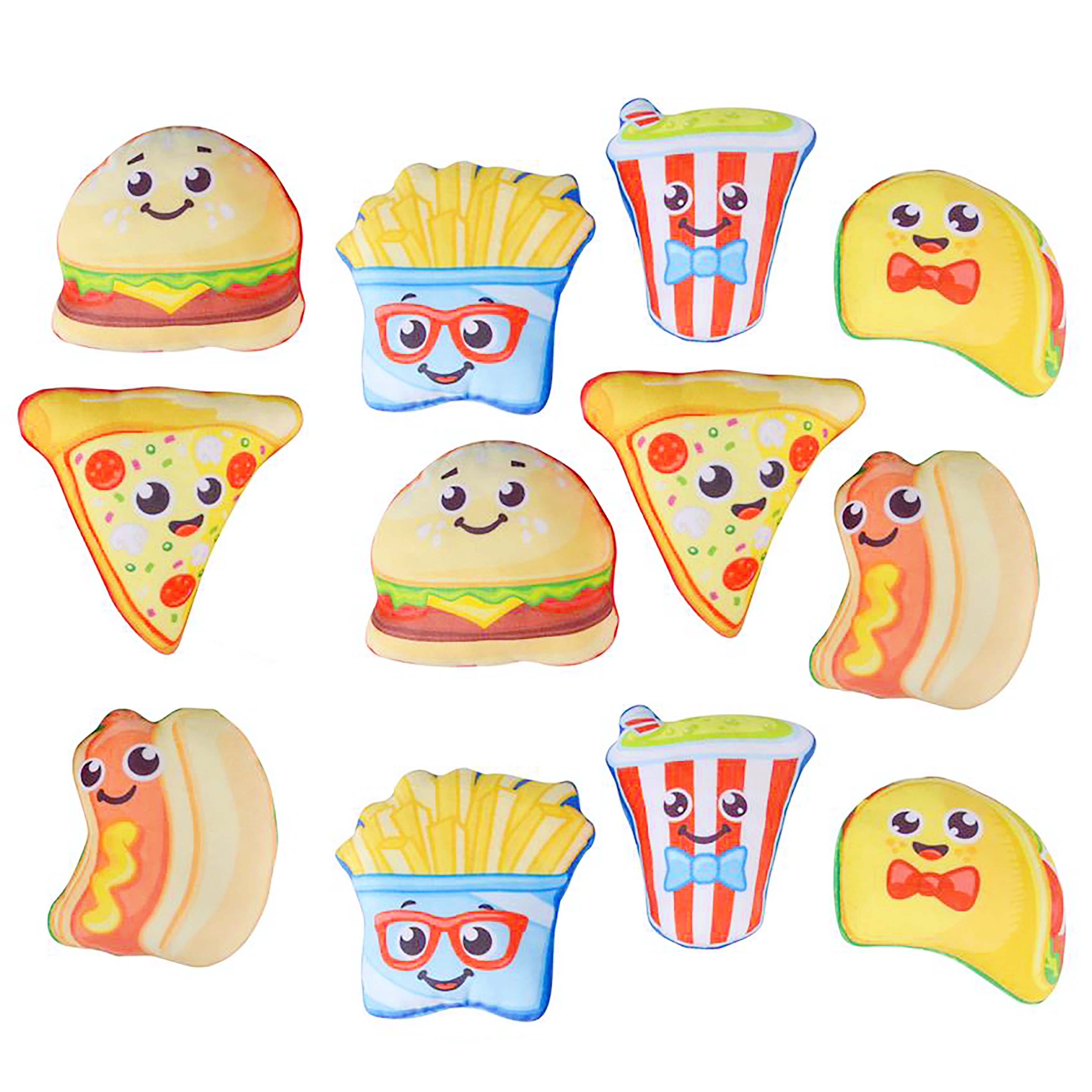 Fast Food 5" Plush Toy Party Favors For Kids Play Food Party Supplies