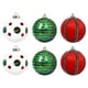 thumbnail image 1 of 6PC Fabric-Wrapped Foam Christmas Balls Elegant Decorations For Christmas Tree, 1 of 5