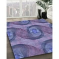 thumbnail image 2 of Ahgly Company Indoor Rectangle Patterned Deep Periwinkle Purple Area Rugs, 2' x 4', 2 of 6