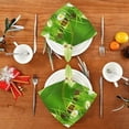 thumbnail image 4 of Dreamtimes St Patrick's Day Clover Cloth Napkins Set of 1, Oversized Washable Reusable Polyester Dinner Table Napkins for Family, Restaurant, Party Decor, 20 x 20 Inch, 4 of 7