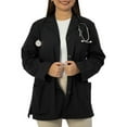 thumbnail image 6 of Panda Uniform by HeedFit Women’s 32" Colored Lab Coat – Custom Fit Medical Lab Coat, Multi-Color L Black, 6 of 8