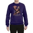 thumbnail image 2 of If It's Not a Chocolate Lab It's Just a Dog Gift | Mens Dog Lover Crewneck Graphic Sweatshirt, Purple, Large, 2 of 3