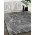 thumbnail image 2 of Ahgly Company Indoor Rectangle Patterned Gunmetal Gray Area Rugs, 2' x 5', 2 of 6