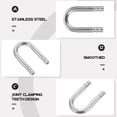 thumbnail image 4 of Miangastore 1pc Stainless Steel U-Shape Connector Fish Tank Oxygen Pump Pipe U-joint, 4 of 9