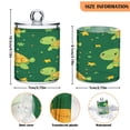 thumbnail image 3 of Clear Storage Jar 2.75x 4.13 Inches One Sizex2 Cotton Swabs Cans Translucent Plasticental Floss Cans Cotton Pads Cans Bathroom Canisters Cute Green Cartoon Turtle, 3 of 7