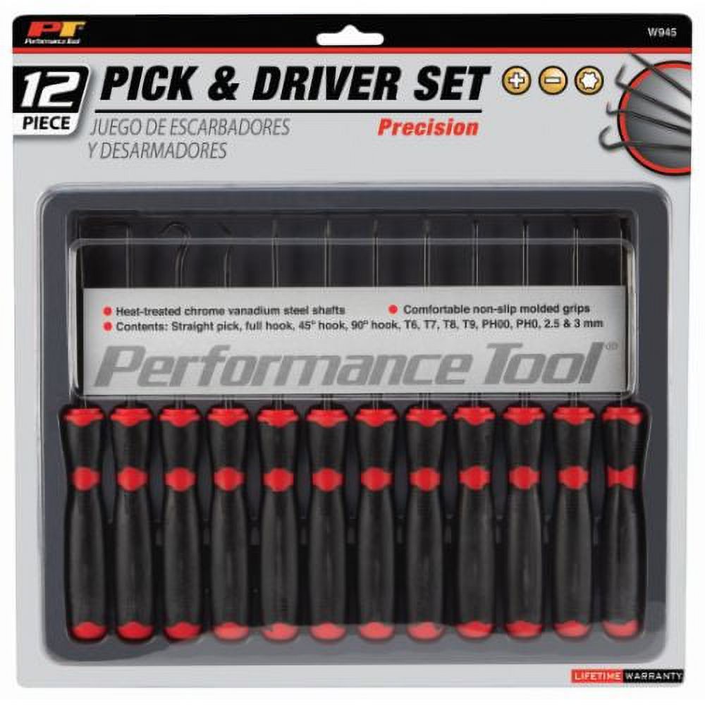 Wilmar Corp. / Performance Tool 12 Piece Precision Pick/Driver Set