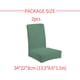 thumbnail image 4 of Matsuzay 2 piezas de fundas para sillas divididas de grano de maíz, funda protectora sólida resistente al desgaste, Protector exterior, elementos Decoración del hogar ejercito verde Matsuzay HA012477-02, 4 of 6
