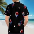thumbnail image 6 of High Quality Hawaiian Shirts for Men Short Sleeve Aloha Beach Shirt Floral Summer Casual Button Down Shirts Blouses 2S2SSF, 6 of 7