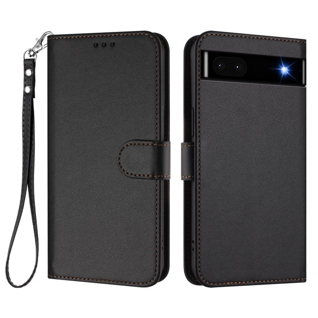 GANGXUN Wallet Case for Google Pixel 6A – Magnetic Closure, RFID Blocking, Wrist Strap, Wireless Charging Compatible