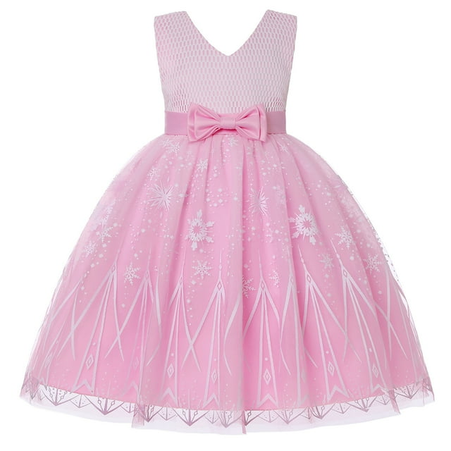 Beadeez Robe de Mariage Vintage en Dentelle Brodée pour Filles Fête d'Anniversaire Princesse