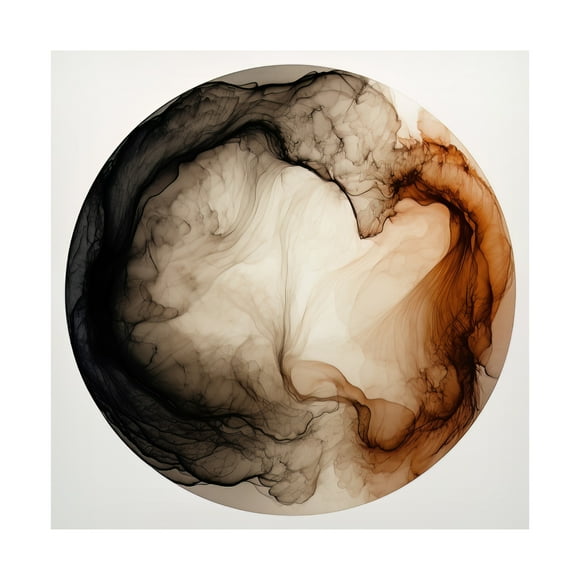 Canvas Wall Art - Bilge Paksoylu 'Dreamy Ink 1' Wall Art for Living Room, Bedroom, or Office D?cor by Trademark Fine Art - 14 x 14 Inches