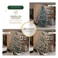 thumbnail image 4 of Árbol de Navidad Escarchado Frondoso Esquimal Pino Navideño con Nieve Artificial (Rosa Nevado, 1.8m), 4 of 6