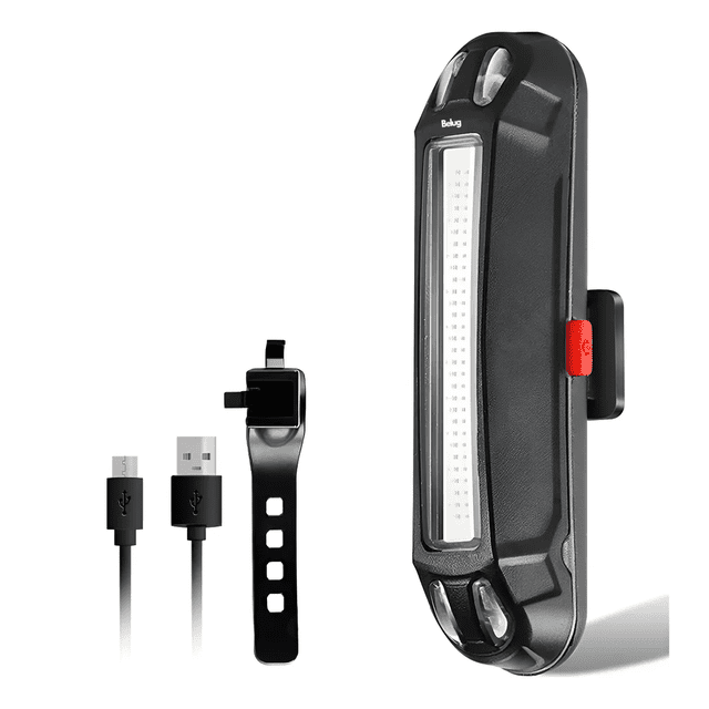 2pz Luces Usb Recargable Led Estrobo Para Bicicleta 5 Modos Belug, Rojo y Azul