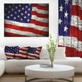 thumbnail image 3 of Design Art Large American Flag Watercolor Canvas Print, 3 of 3