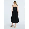 thumbnail image 2 of Free Assembly Women's and Women's Plus Sleeveless Cotton Panel Maxi Dress, Sizes XS- 4X, 2 of 4
