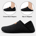 thumbnail image 6 of Barerun Unisex Slippers Fuzzy House Shoes Sock with Non-slip rubber sole Mens Womens Black, 6 of 8