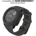 thumbnail image 2 of Bracelet de Montre Compatible avec Garmin Instinct Esports/solaire/tactique/tide Montre Militaire, Bracelet de Remplacement en Silicone Doux Ajustable Compatible avec Garmin Instinct 2 Sports GPS Montre Intelligente, 2 of 4