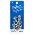 thumbnail image 2 of 1/4"-20 x 1" Zinc Plated Steel Coarse Thread Combo Round Head Machine Screws, 2 of 2