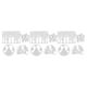 thumbnail image 3 of Ounissouiy 4 Pieces Christmas Dies Snowflake Pattern Rust-proof Steel Card Mold Making High-carbon Paper Stenciling for Embossing como se muestra 3piezas Ounissouiy CBP257992, 3 of 6
