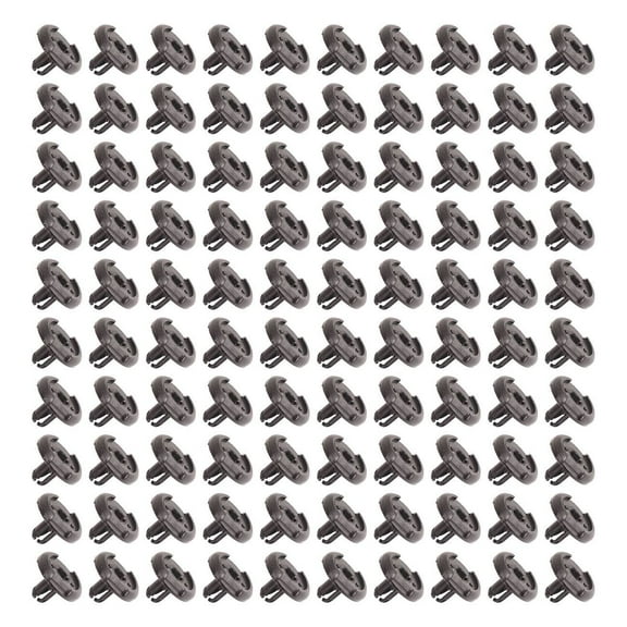 100-Piece Fender Liner Fastener Rivet Clips Retainer Set - Black
