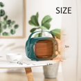 thumbnail image 6 of Space Heater, 800W/500W Small Desk Heater with Temperature Control, Safe and Quiet Ceramic Desktop Heating Fan for Home Bedroom Office Desk Indoor Use, Dark Green, 6 of 14