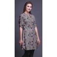 thumbnail image 2 of Bimba Robe Kurta Droite pour Femmes à Col Mandarin Imprimée Kurti Courte Hauts, 2 of 6