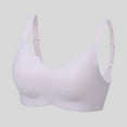 thumbnail image 4 of Sopiago Wireless Seamless Bras for Women Wavy Wireless Bras Seamless Bra Bralette No Underwire Bras With Bra Extenders Light Purple,M, 4 of 7