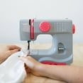 Janome Graceful Gray Basic 10Stitch Portable Sewing Machine with Accessory Storage