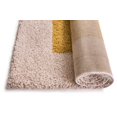 thumbnail image 4 of Well Woven Madison Shag Cozumel Modern Border Gold 5' x 7'2" Thick Area Rug, 4 of 6