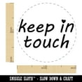 thumbnail image 2 of Keep in Touch with Heart Self-Inking Rubber Stamp Ink Stamper - Black Ink - Medium 1 Inch, 2 of 7