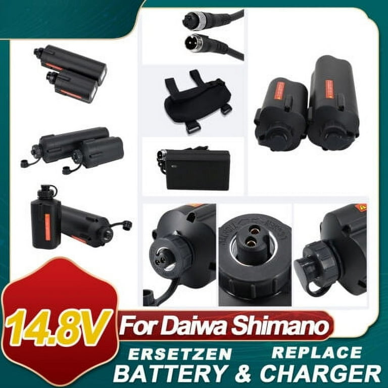 2x7000mAh Electric Fishing Reel Battery For Daiwa Tanacom shimano 3000XP  EJ, 201 - Walmart.com