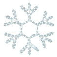 thumbnail image 1 of Novelty Lights 15" Christmas Snowflake LED Rope Light Sculpture, Pure White, 1 of 2