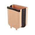 thumbnail image 2 of 9L Collapsible Hanging Trash Bin, Foldable Kitchen Waste Can with Mounting Bracket, 2 of 8