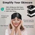 thumbnail image 3 of 2025 Latest Model 100% 22 Momme Mulberry Silk Sleep Mask - Full Silk Filled, 3 of 5