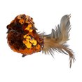 thumbnail image 3 of Northlight 4.5" Right Facing Orange Sequined Bird Christmas Ornament, 3 of 4