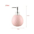 thumbnail image 2 of Dispensador de jabón de cerámica for baño, con relieve redondeado for fregadero de cocina, 370 ml/12,5 oz de líquido rellenable., 2 of 4