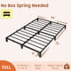 thumbnail image 2 of Yeshouse estructura de cama de metal negro de alta resistencia, plataforma ultrarresistente con gran capacidad de carga, fácil instalación, estable y silenciosa, no necesita base adicional, 2 of 8