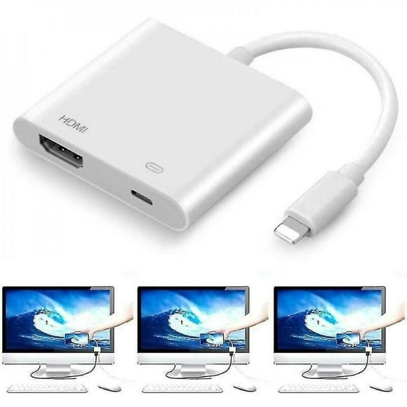 Lightning to HDMI Digital Av Adapter Cable for Apple Iphone Ipad 5 6 7 8 Plus X