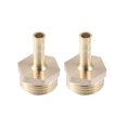 thumbnail image 1 of 2uds 6mm 1/2" BSP Macho Rosca Conector Manguera Conector de Latón para Manguera de Combustible Agua Aire, 1 of 1